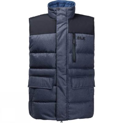 Chaleco Jack Wolfskin Baffin Bay Hombre - Azul Marino - Chile TNW893056